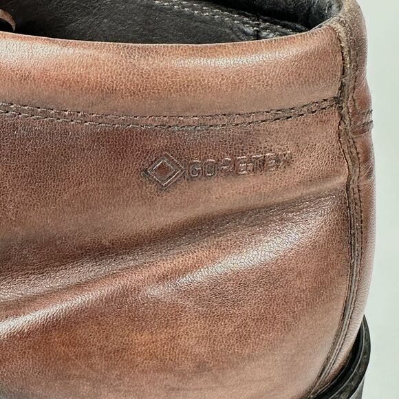 ECCO Shoes Men’s Size US 9 EU 43 Vitrus Tie Boot Chukka Brown Leather Gore-Tex - Picture 6 of 15